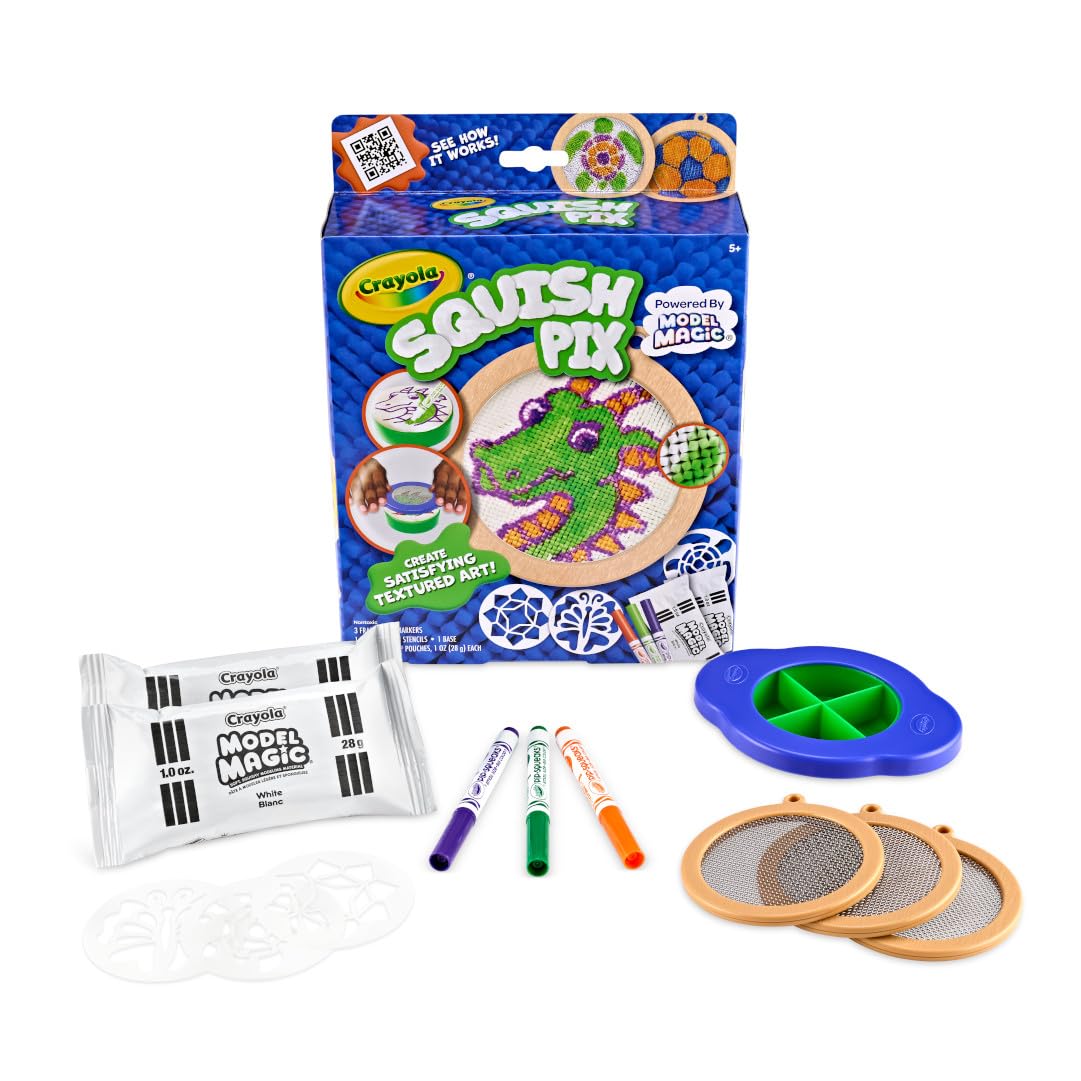Crayola Squish Pix, Model Magic Art Kit for Kids, Textured Arts & Crafts, Coloring Activity, Gift for Kids, Ages 5+