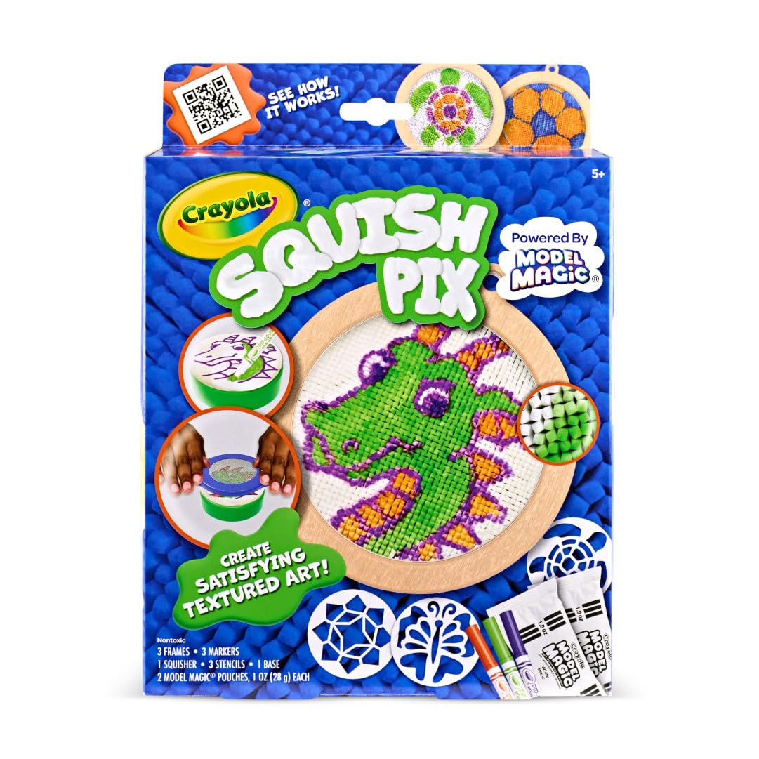 Crayola Squish Pix, Model Magic Art Kit for Kids, Textured Arts & Crafts, Coloring Activity, Gift for Kids, Ages 5+