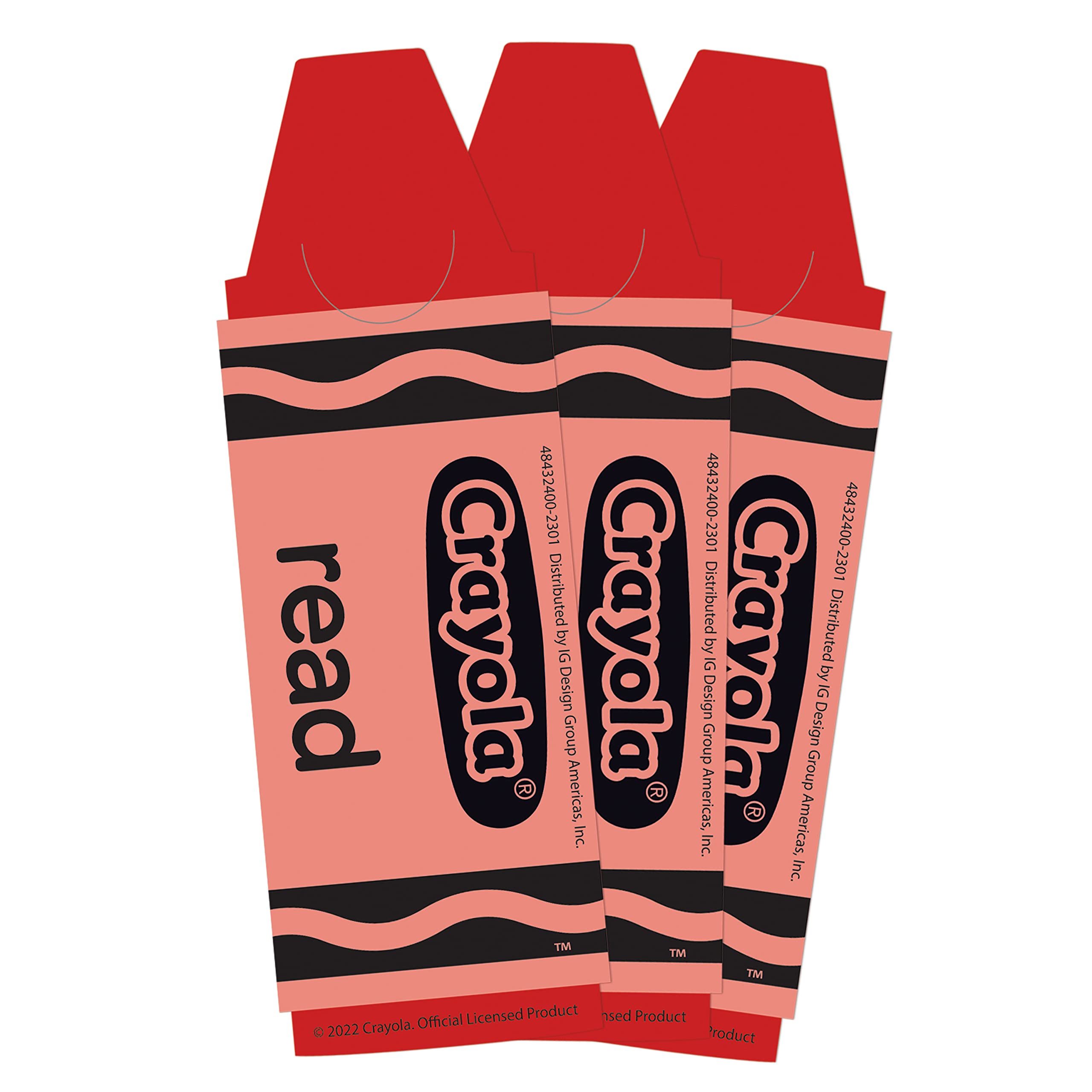 Eureka Crayola Colorful and Motivational Bookmarks for Students and Teachers, 2" x 6", 36 Pieces