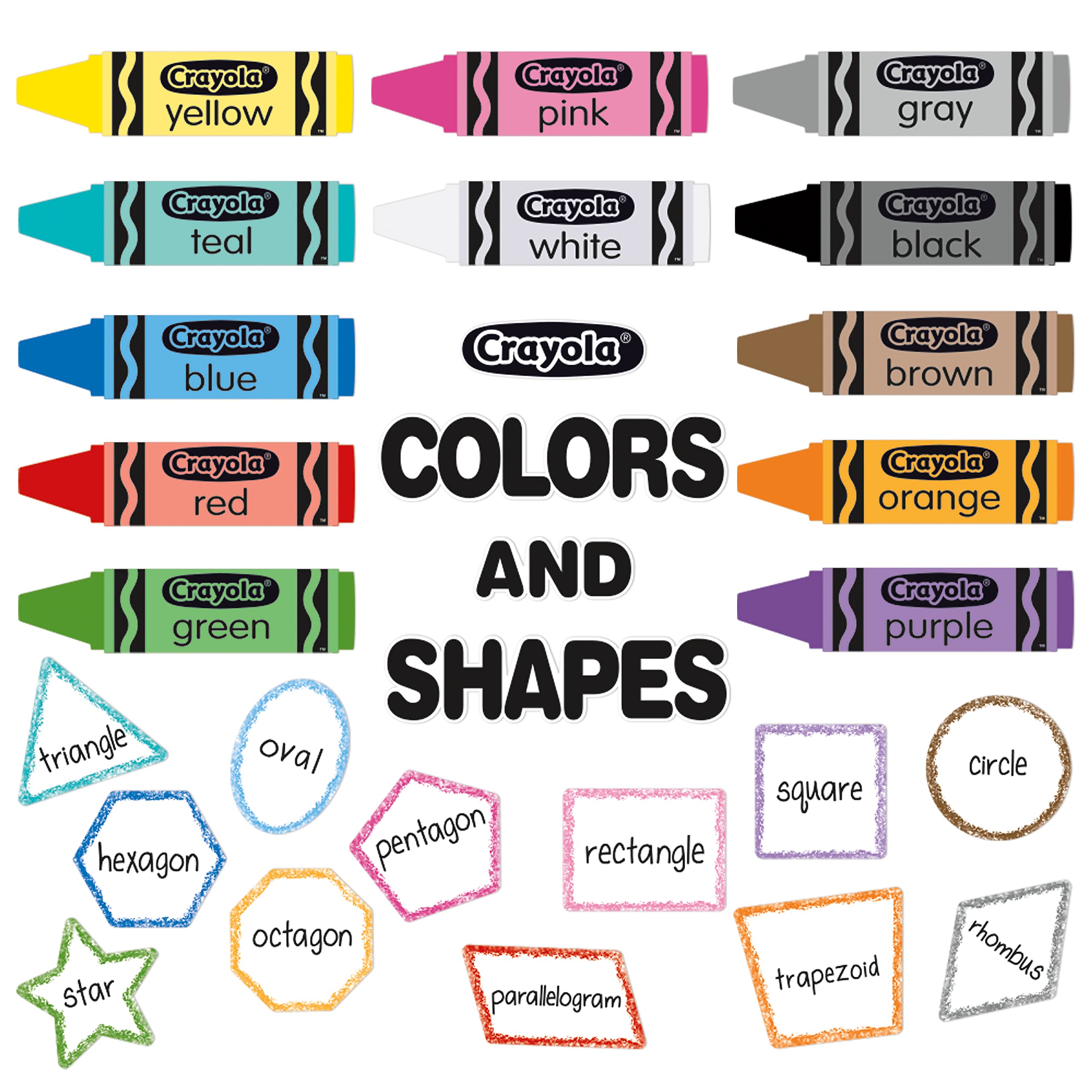 Eureka Colors & Shapes Bulletin Board Set, 28 Pieces (EU-847813)