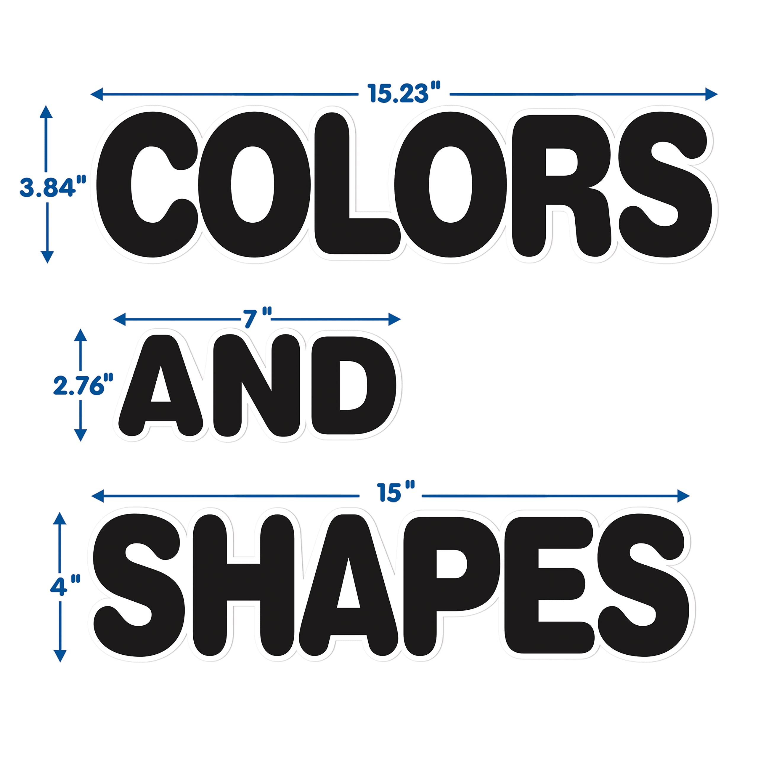 Eureka Colors & Shapes Bulletin Board Set, 28 Pieces (EU-847813)