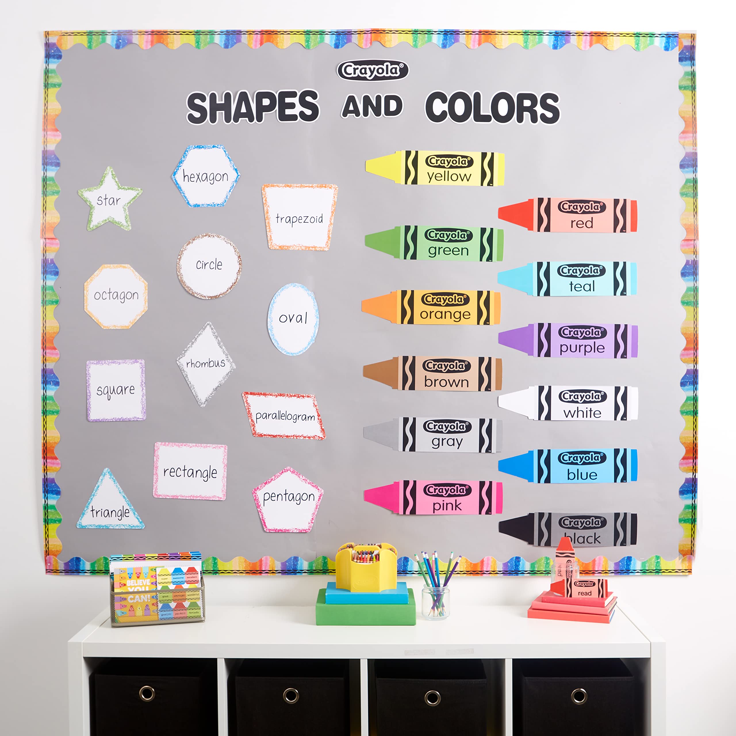 Eureka Colors & Shapes Bulletin Board Set, 28 Pieces (EU-847813)