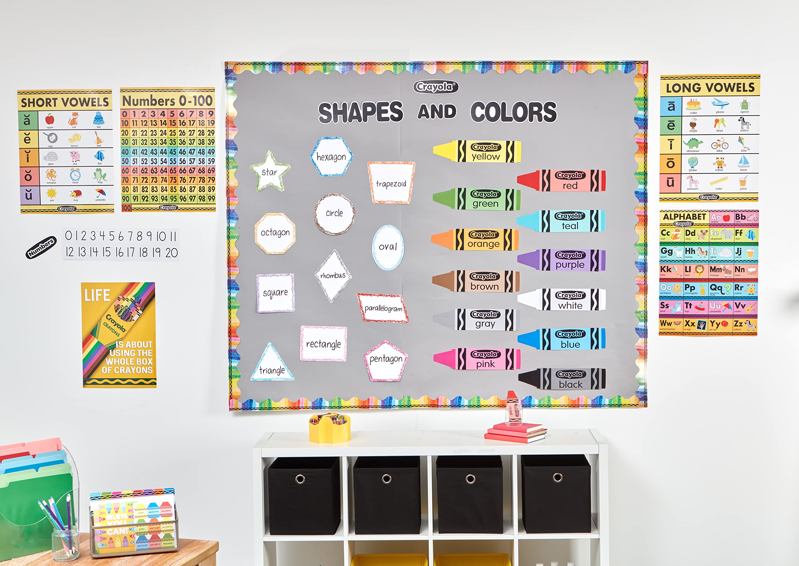 Eureka Colors & Shapes Bulletin Board Set, 28 Pieces (EU-847813)