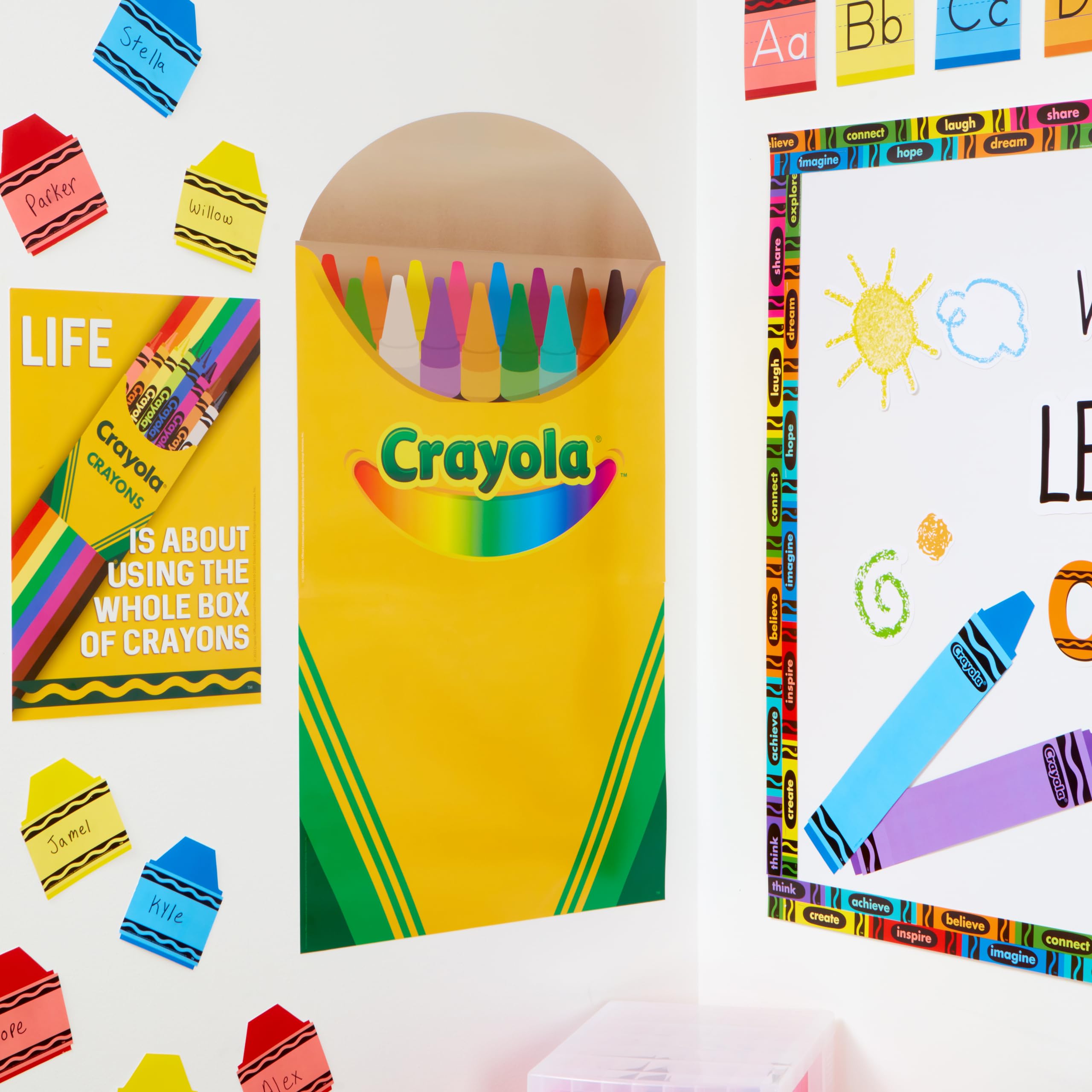 Eureka Crayola Let Your Colors Shine Bulletin Board Set