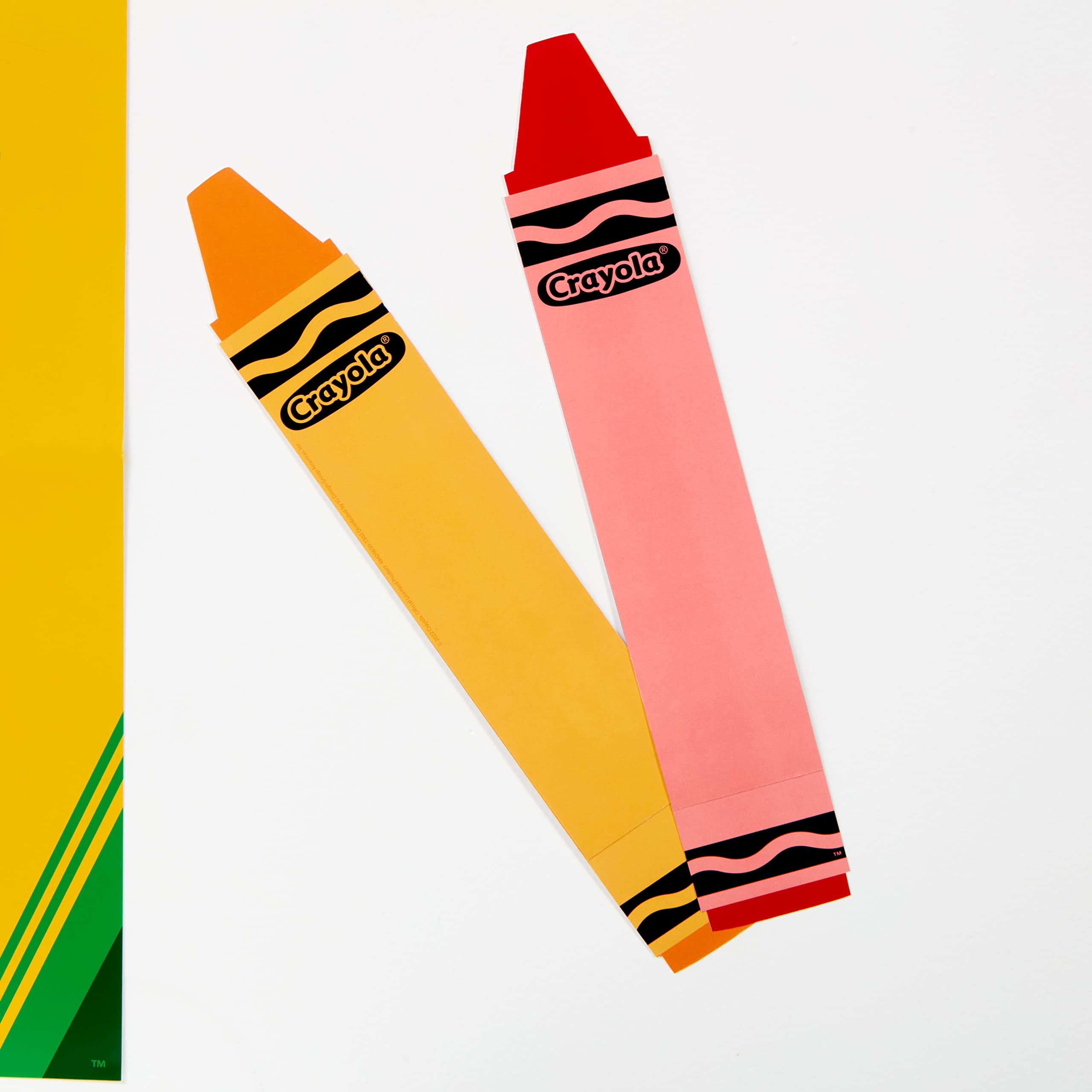 Eureka Crayola Crayons Door, Window, and Bulletin Board Go-Around Classroom Decorations for Teachers, 12 Pieces