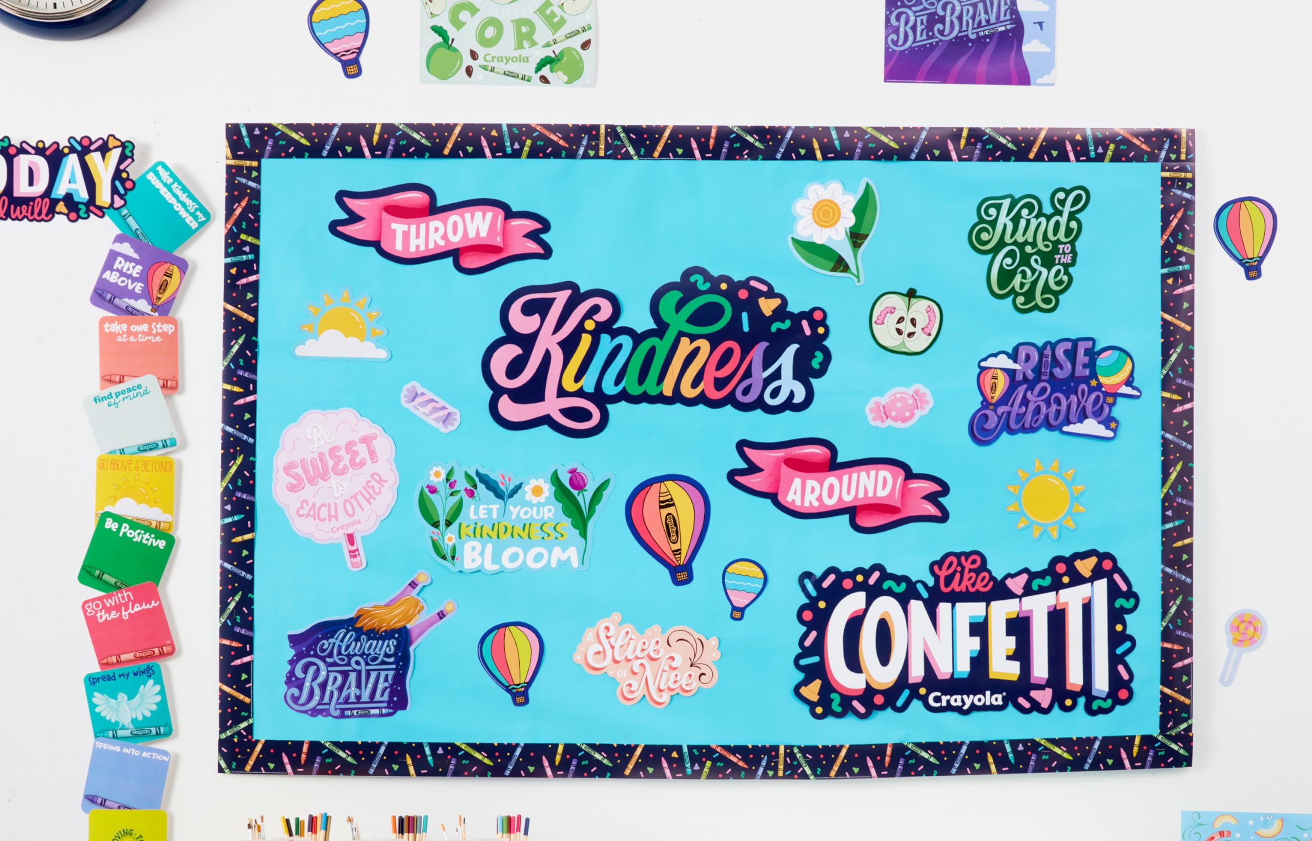 Eureka Crayola Colors of Kindness Classroom Bulletin Board Set for Teachers, 21 Pieces 5 Eureka Crayola Colors of Kindness Classroom Bulletin Board Set for Teachers, 21 Pieces