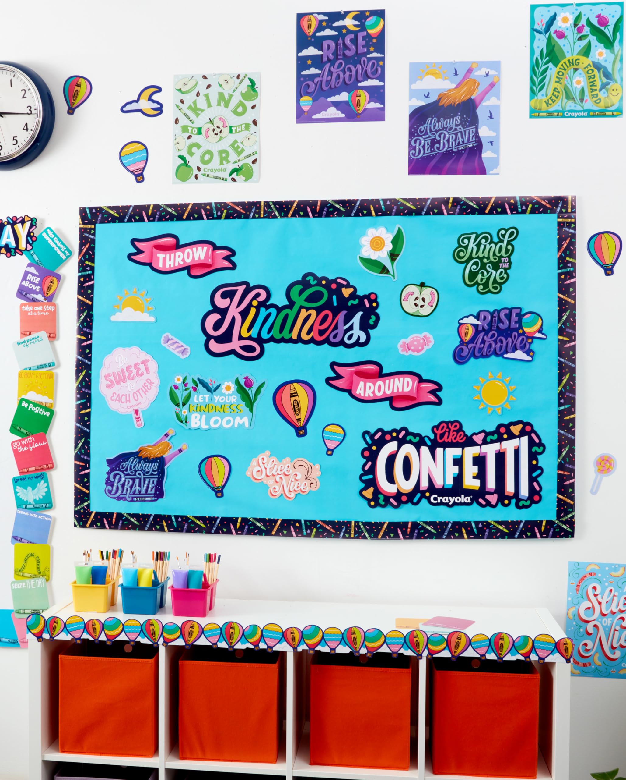 Eureka Crayola Colors of Kindness Classroom Bulletin Board Set for Teachers, 21 Pieces 6 Eureka Crayola Colors of Kindness Classroom Bulletin Board Set for Teachers, 21 Pieces