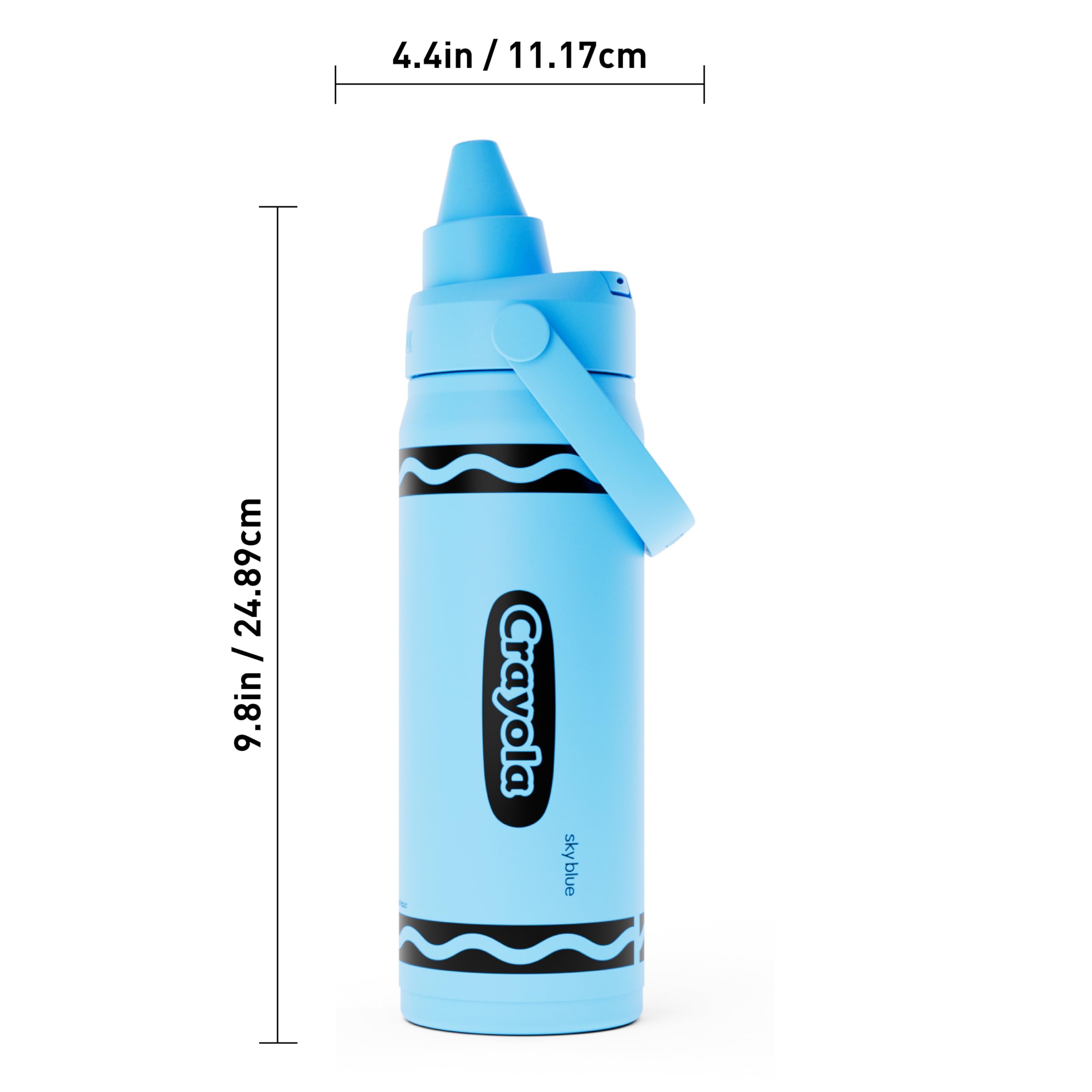 CamelBak Crayola Chug Stainless Steel Water Bottle Sky Blue, 16oz 3 CamelBak Crayola Chug Stainless Steel Water Bottle Sky Blue, 16oz