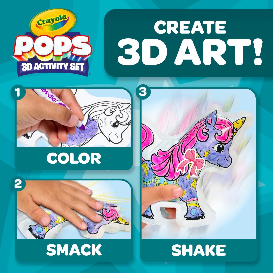 Crayola Pops Inflatable Characters, Coloring Set for Kids, Gift for Boys & Girls, Ages 5, 6, 7, 8 4 Crayola Pops Inflatable Characters, Coloring Set for Kids, Gift for Boys & Girls, Ages 5, 6, 7, 8