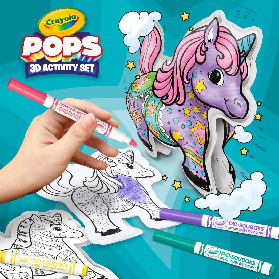 Crayola Pops Inflatable Characters, Coloring Set for Kids, Gift for Boys & Girls, Ages 5, 6, 7, 8 6 Crayola Pops Inflatable Characters, Coloring Set for Kids, Gift for Boys & Girls, Ages 5, 6, 7, 8