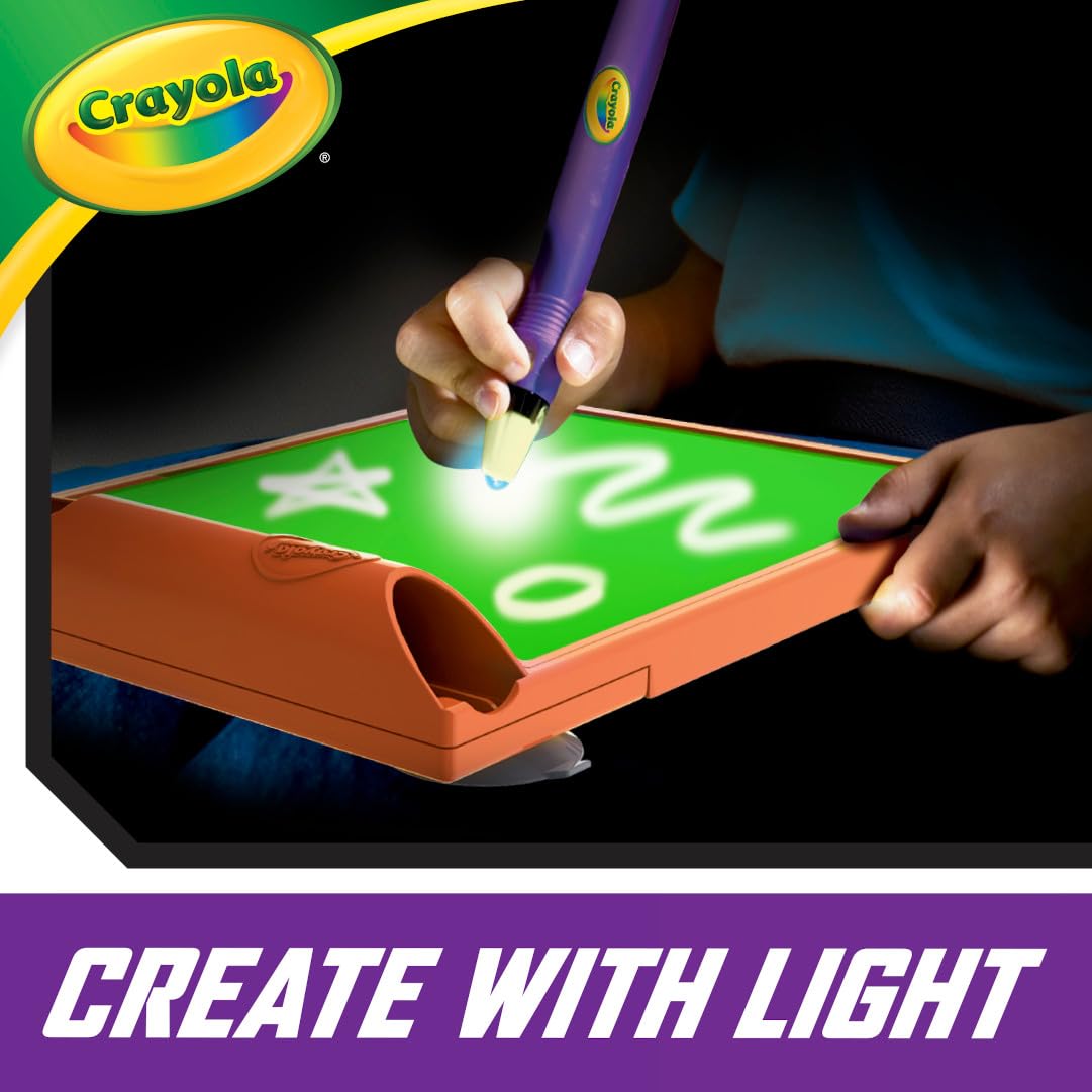 Crayola Travel Glow Art Studio, Glow in The Dark Toys, Kids Gifts for Girls and Boys, Ages 6, 7, 8, 9 4 Crayola Travel Glow Art Studio, Glow in The Dark Toys, Kids Gifts for Girls and Boys, Ages 6, 7, 8, 9