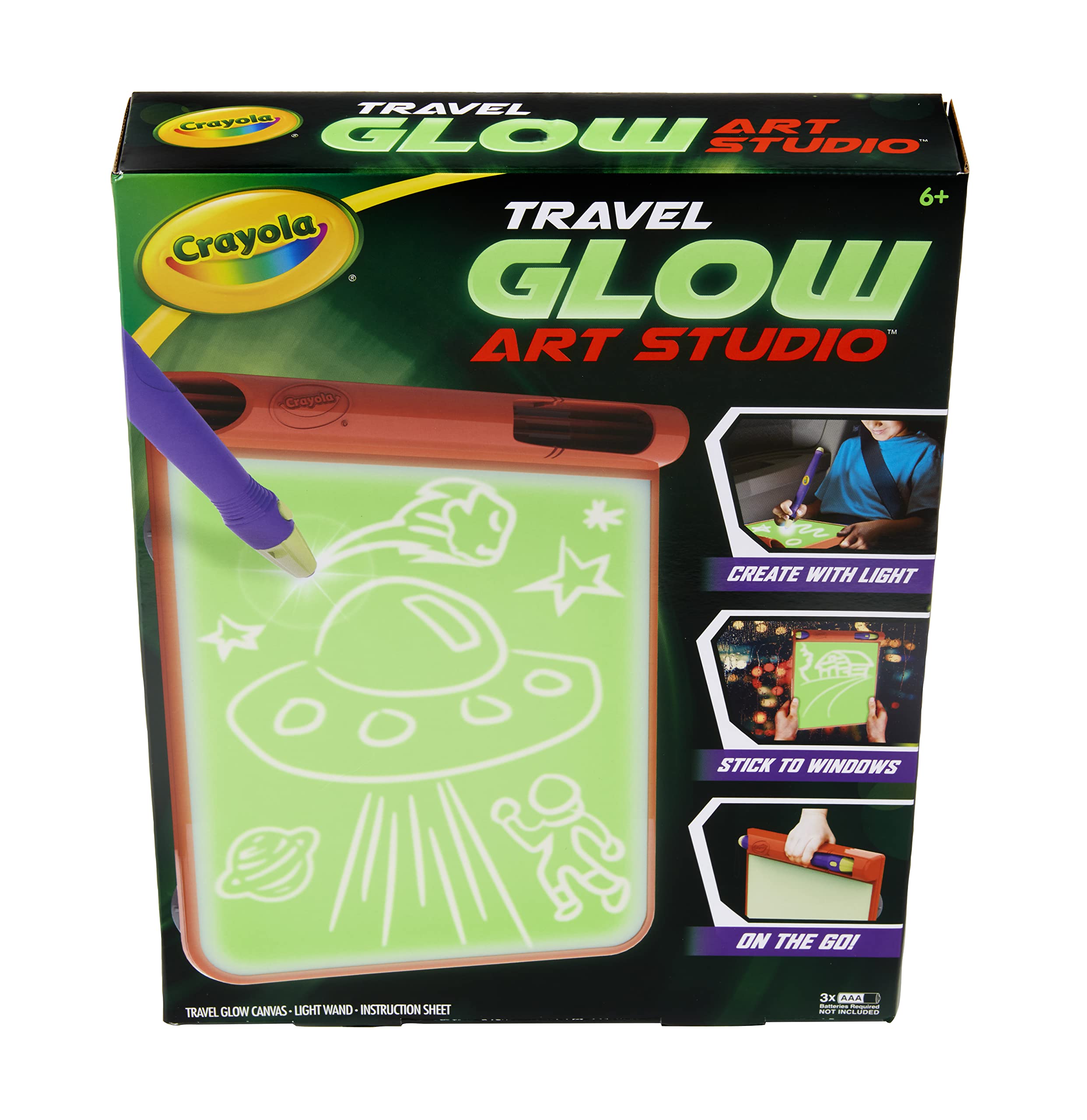 Crayola Travel Glow Art Studio, Glow in The Dark Toys, Kids Gifts for Girls and Boys, Ages 6, 7, 8, 9 7 Crayola Travel Glow Art Studio, Glow in The Dark Toys, Kids Gifts for Girls and Boys, Ages 6, 7, 8, 9