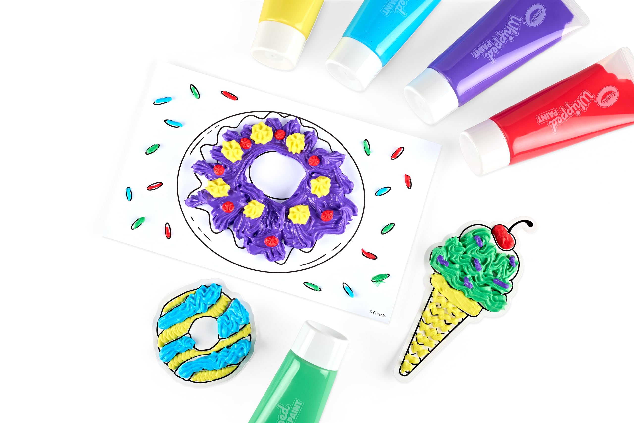 Crayola Whipped Paint Kit, Puff Paint, 3D Paint Set for Kids, 3 Unique Textures, Sensory Art Toy, Gift for Kids, Ages 5+