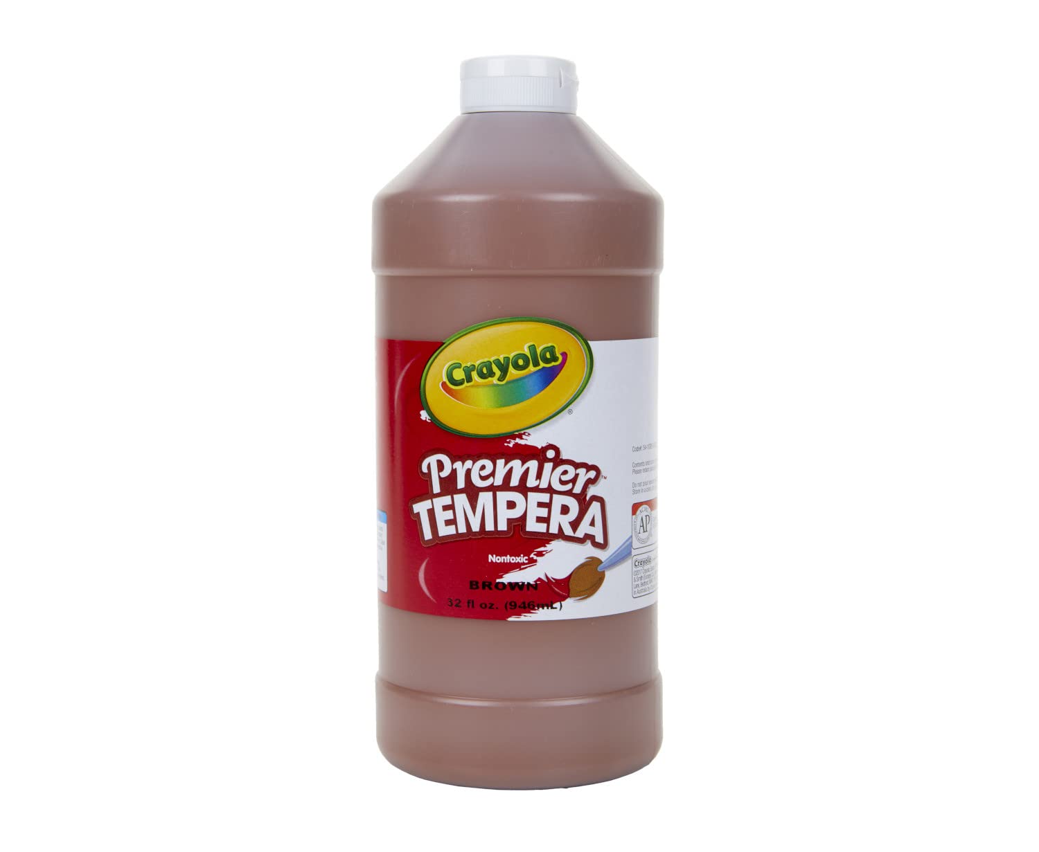 Crayola Tempera Paint, Brown Kids Paint, 32oz, Quart (54-1232-007)