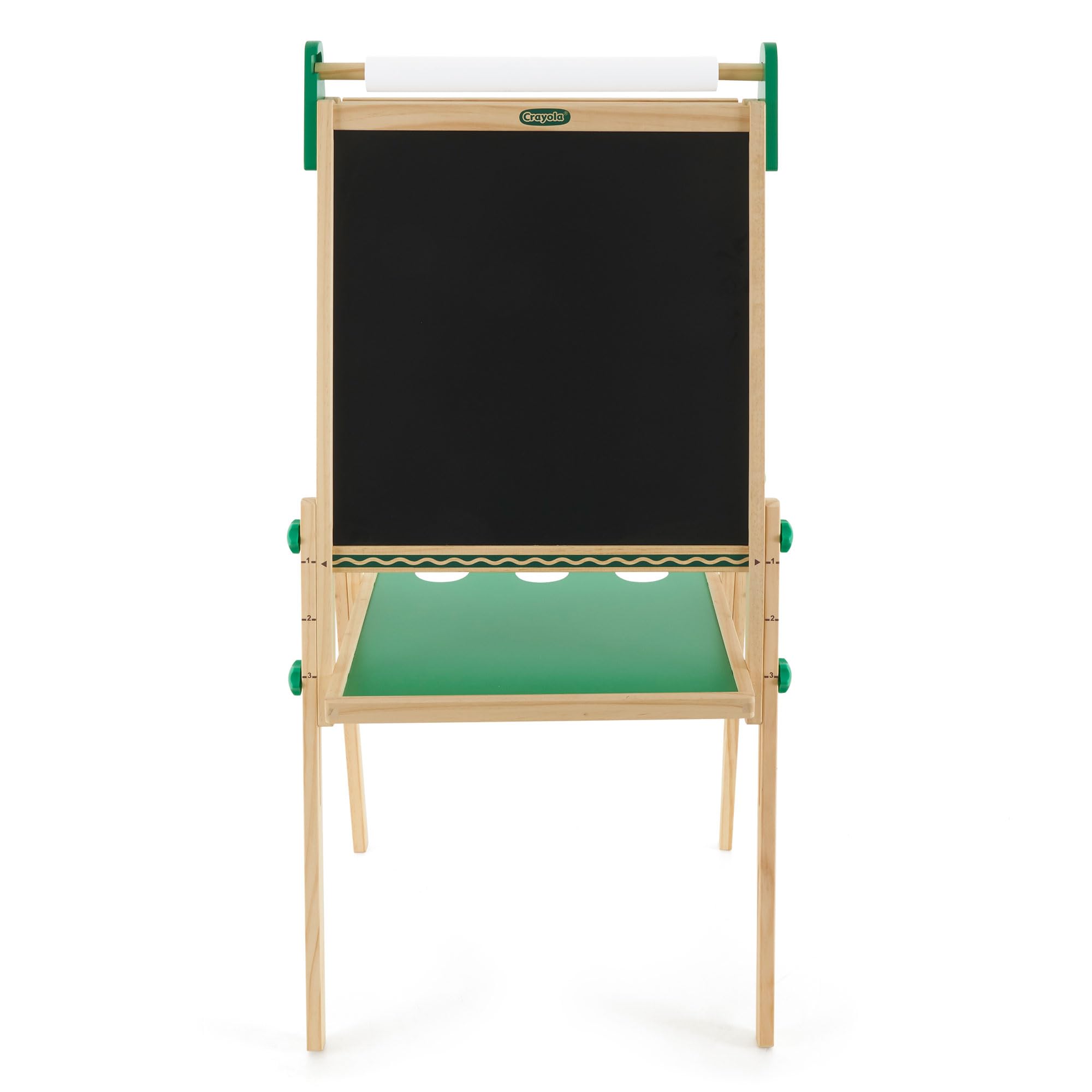 Crayola Wooden Art Easel for Kids, 2-in-1 Dry Erase Board & Chalkboard, Gifts for Toddlers, Ages 3, 4, 5