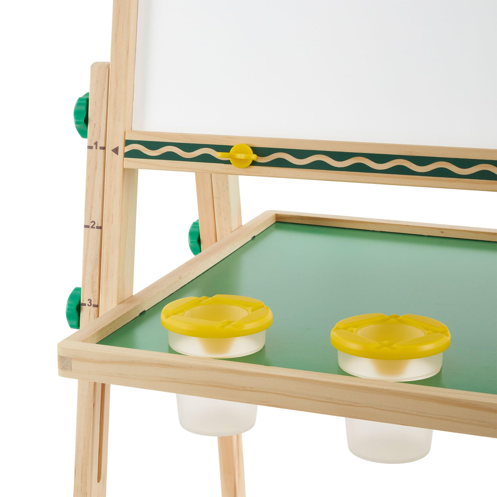 Crayola Wooden Art Easel for Kids, 2-in-1 Dry Erase Board & Chalkboard, Gifts for Toddlers, Ages 3, 4, 5