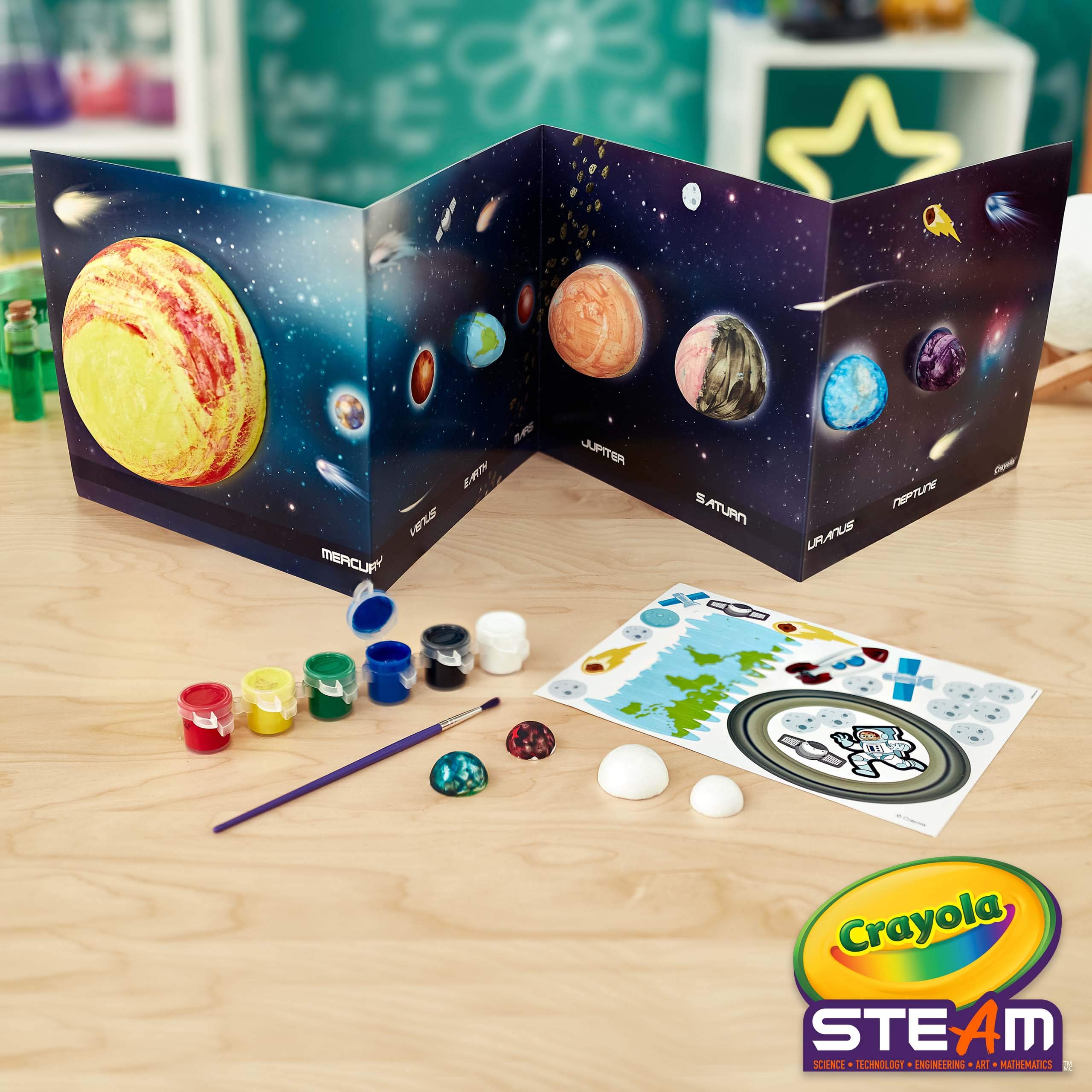Crayola Solar System Science Kit, Educational Toy, Gift for Kids, Ages 7, 8, 9, 10