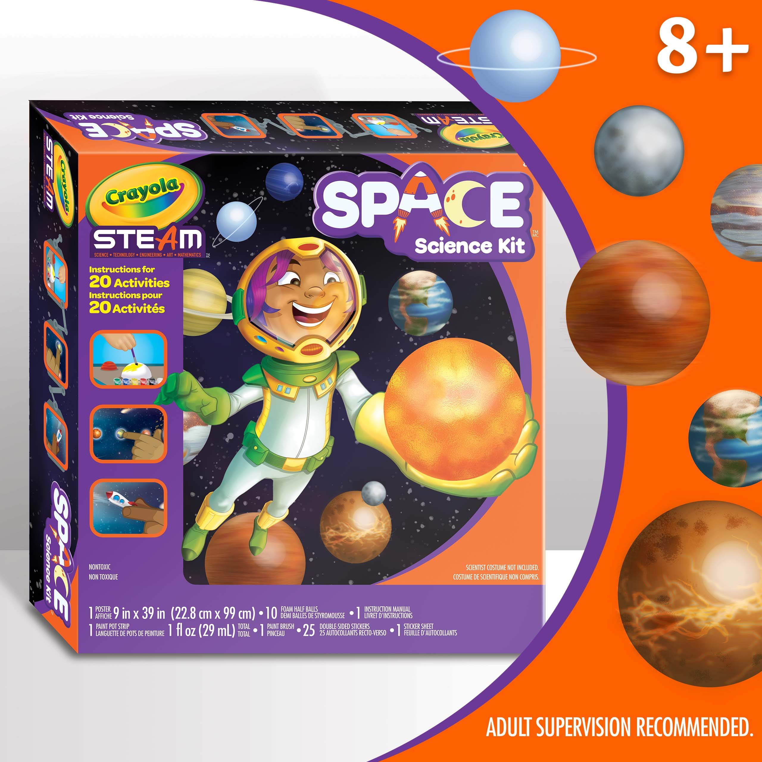 Crayola Solar System Science Kit, Educational Toy, Gift for Kids, Ages 7, 8, 9, 10