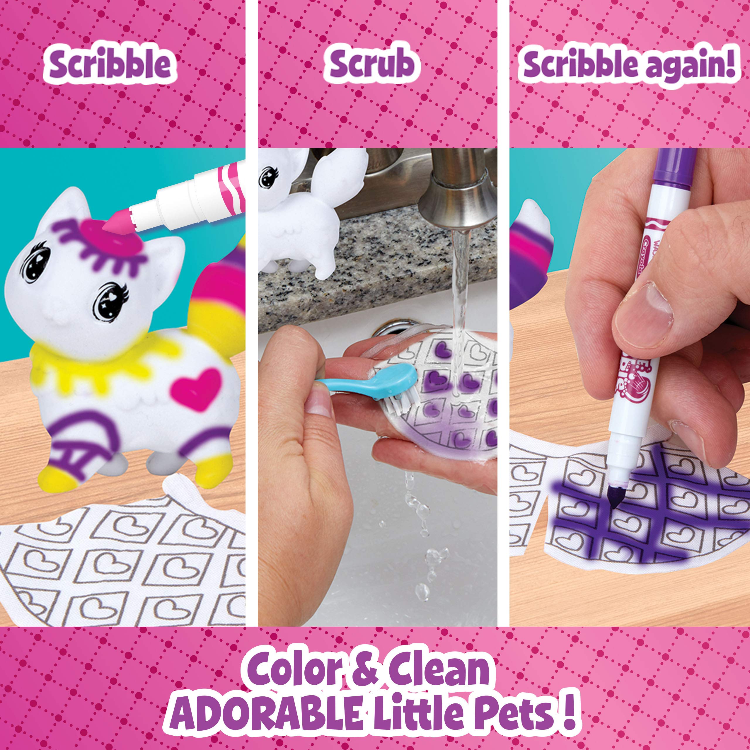 Crayola Scribble Scrubbie Pets Princess Playset, Kids Toys, Gift for Girls & Boys 5 Crayola Scribble Scrubbie Pets Princess Playset, Kids Toys, Gift for Girls & Boys