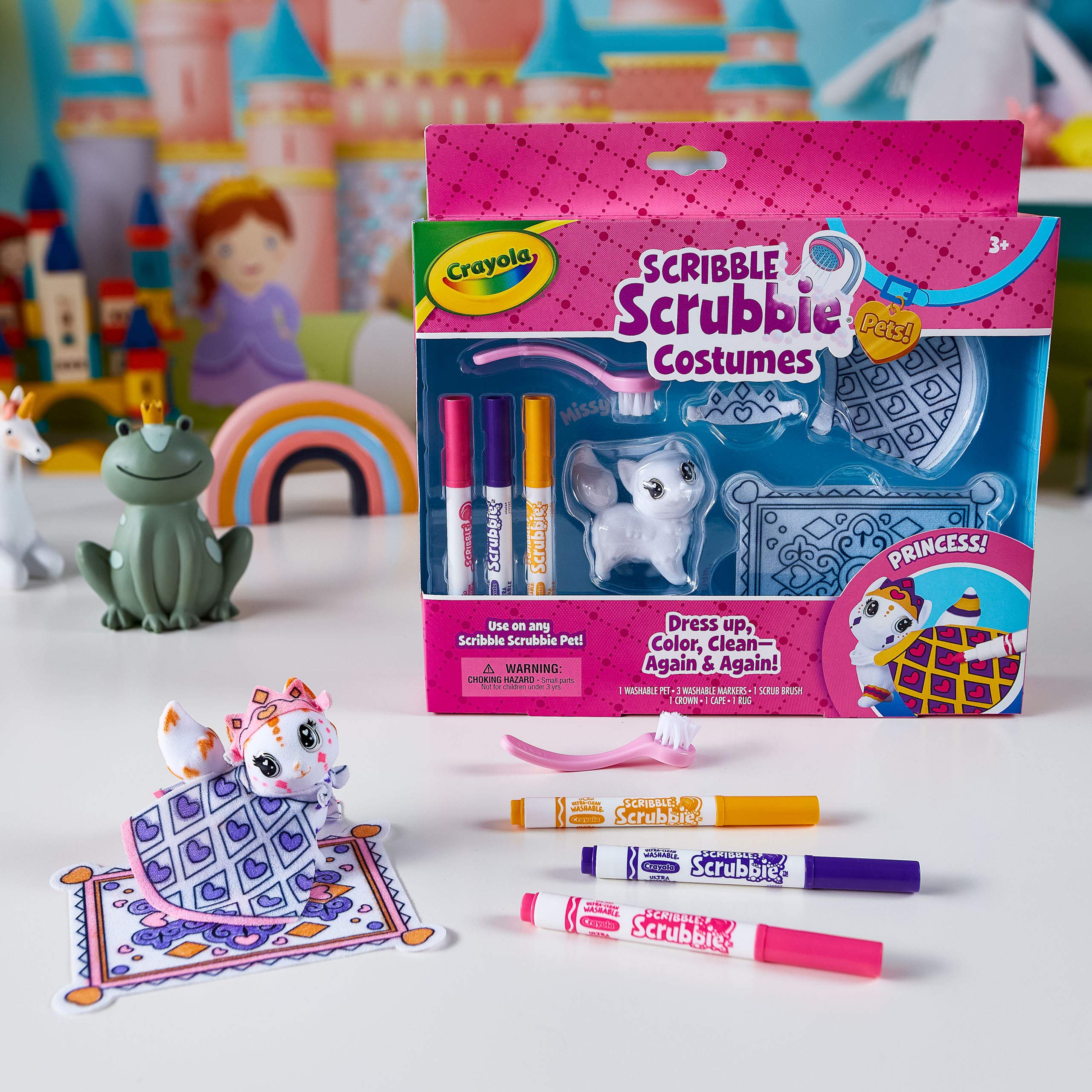 Crayola Scribble Scrubbie Pets Princess Playset, Kids Toys, Gift for Girls & Boys 6 Crayola Scribble Scrubbie Pets Princess Playset, Kids Toys, Gift for Girls & Boys