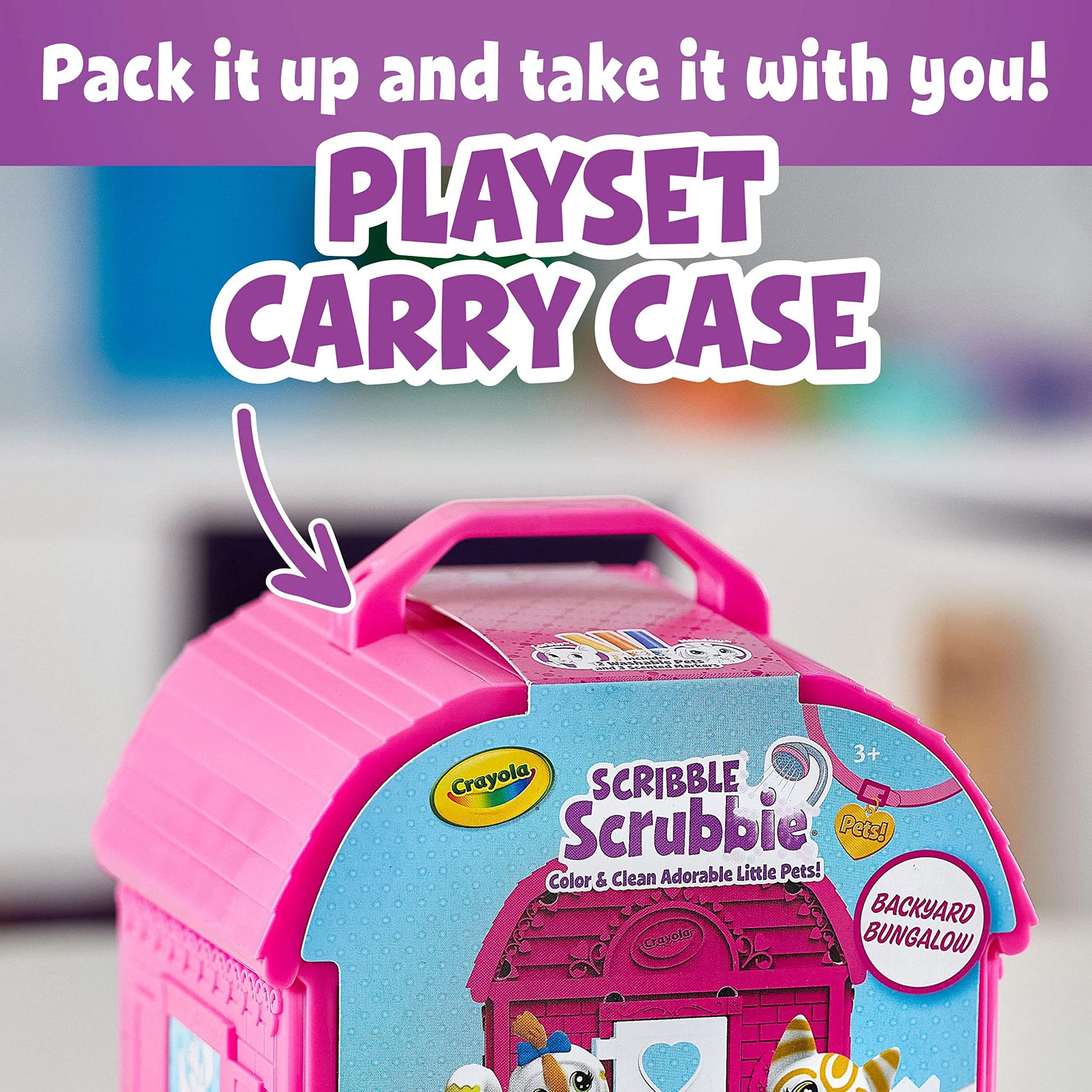 Crayola Scribble Scrubbie Pets, Backyard Playset, Toys For Girls & Boys, Gifts For Kids, Ages 3+