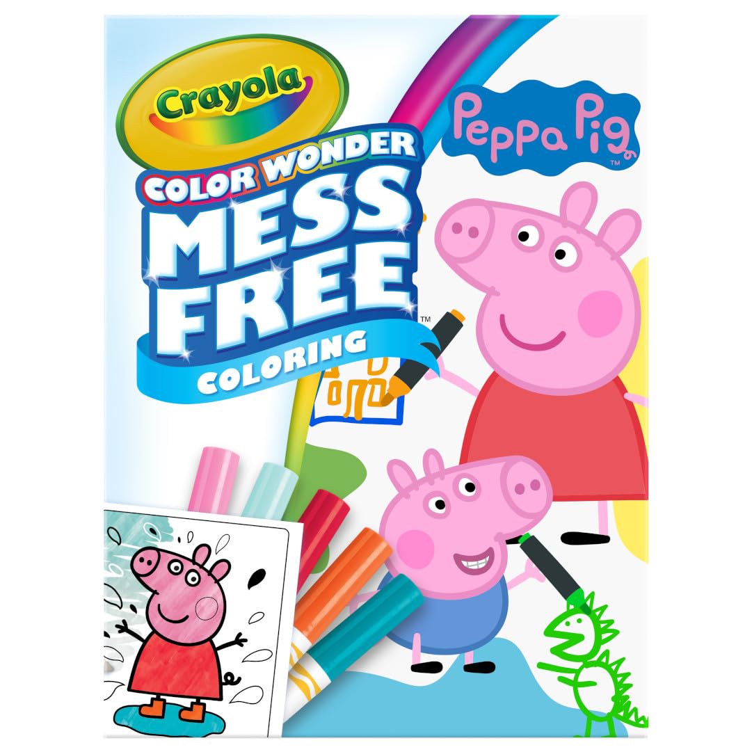 Crayola Peppa Pig Color Wonder Activity Set, Mess Free Peppa Pig Coloring Pages for Toddlers, Peppa Pig Toys, Toddler Gifts