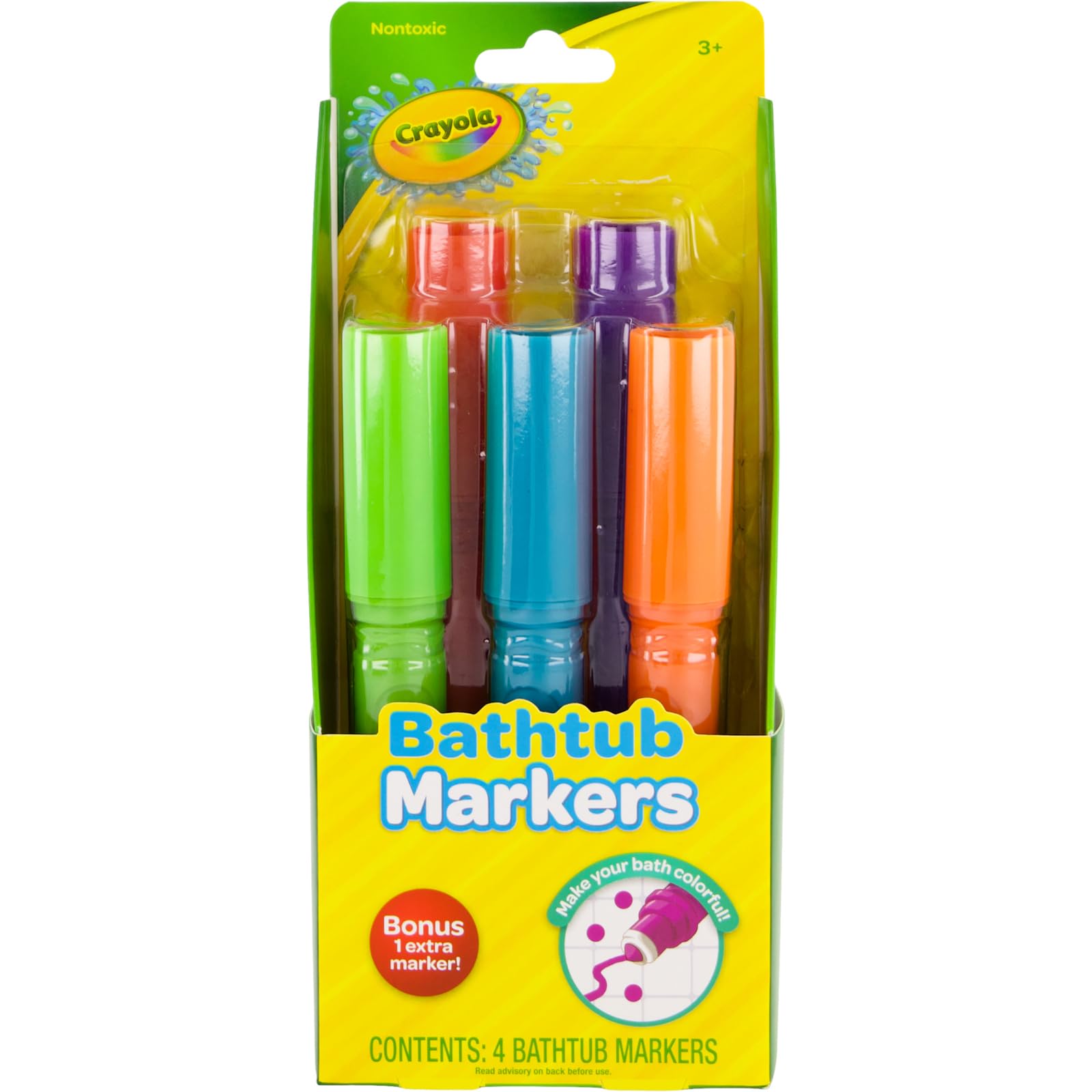 Crayola Bathtub Markers and Crayola Color Bath Drops, 60 tablets - Bring Creative Fun to Bath Time - Non-toxic 3 Crayola Bathtub Markers and Crayola Color Bath Drops, 60 tablets - Bring Creative Fun to Bath Time - Non-toxic