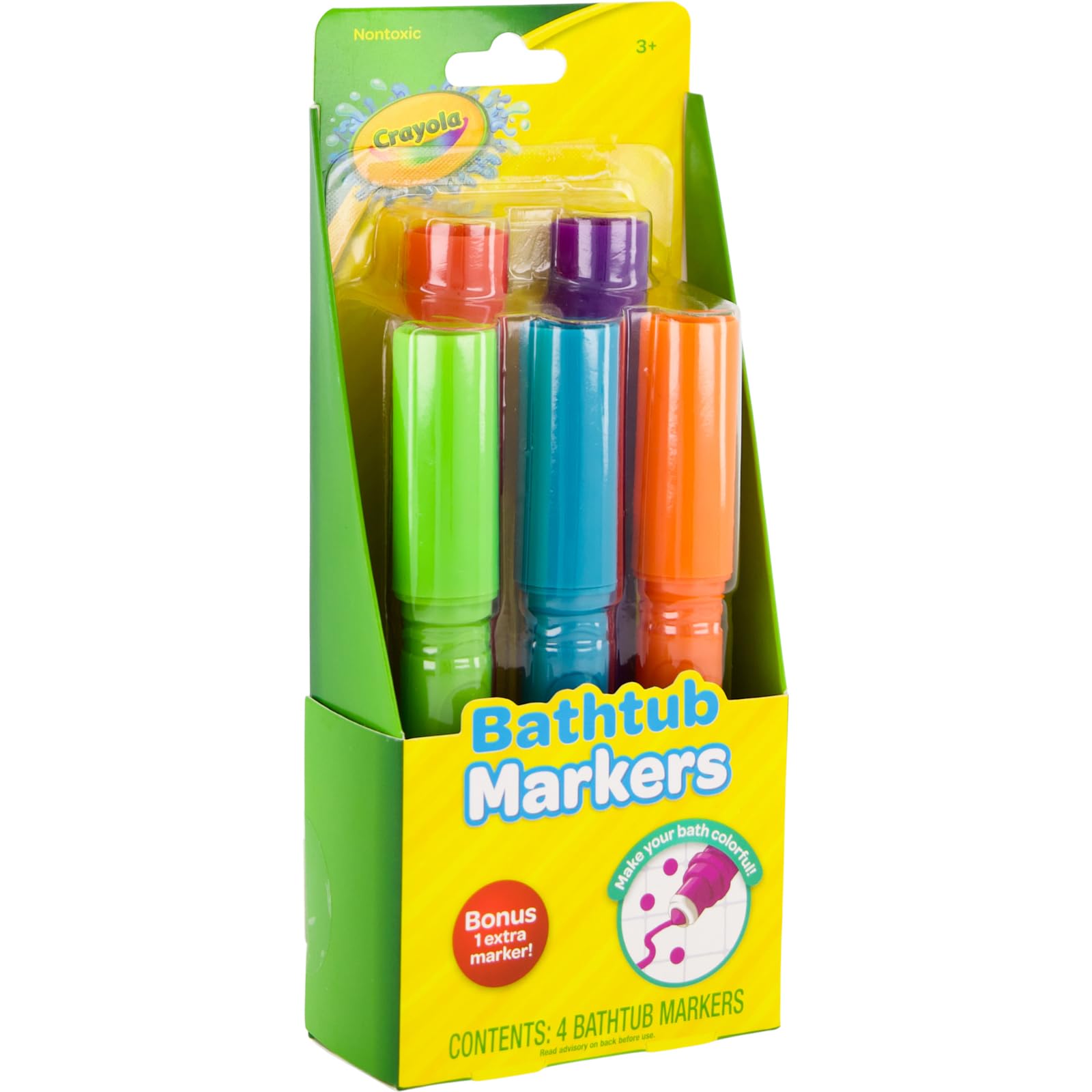 Crayola Bathtub Markers and Crayola Color Bath Drops, 60 tablets - Bring Creative Fun to Bath Time - Non-toxic 4 Crayola Bathtub Markers and Crayola Color Bath Drops, 60 tablets - Bring Creative Fun to Bath Time - Non-toxic