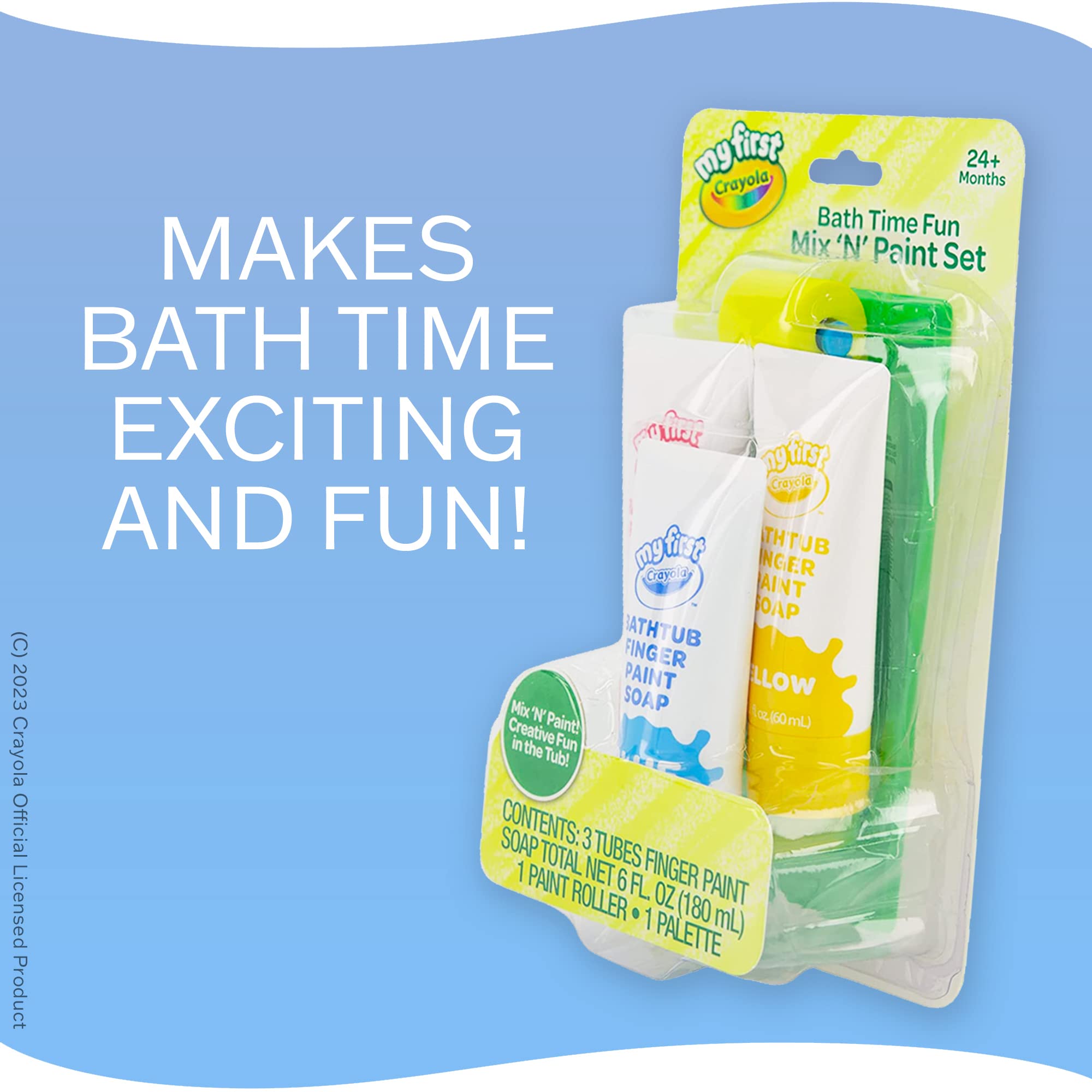Crayola Bath Tub Brush & Finger Paint Soap Set