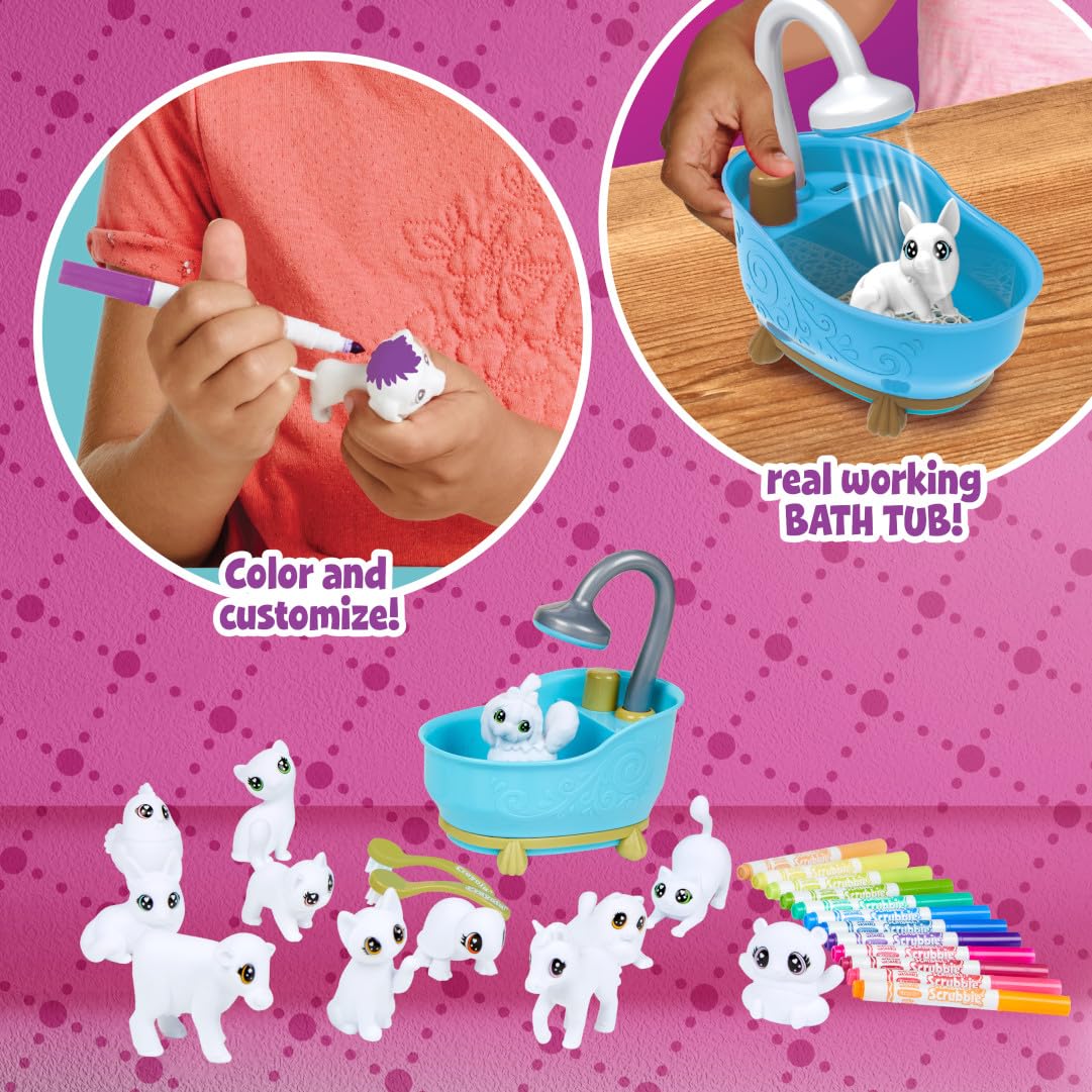 Crayola Scribble Scrubbie Pets Mega Set (25+ pcs), Reusable Pet Care Toy, Toys for Girls & Boys, Gift for Kids, Ages 3, 4, 5 7 Crayola Scribble Scrubbie Pets Mega Set (25+ pcs), Reusable Pet Care Toy, Toys for Girls & Boys, Gift for Kids, Ages 3, 4, 5