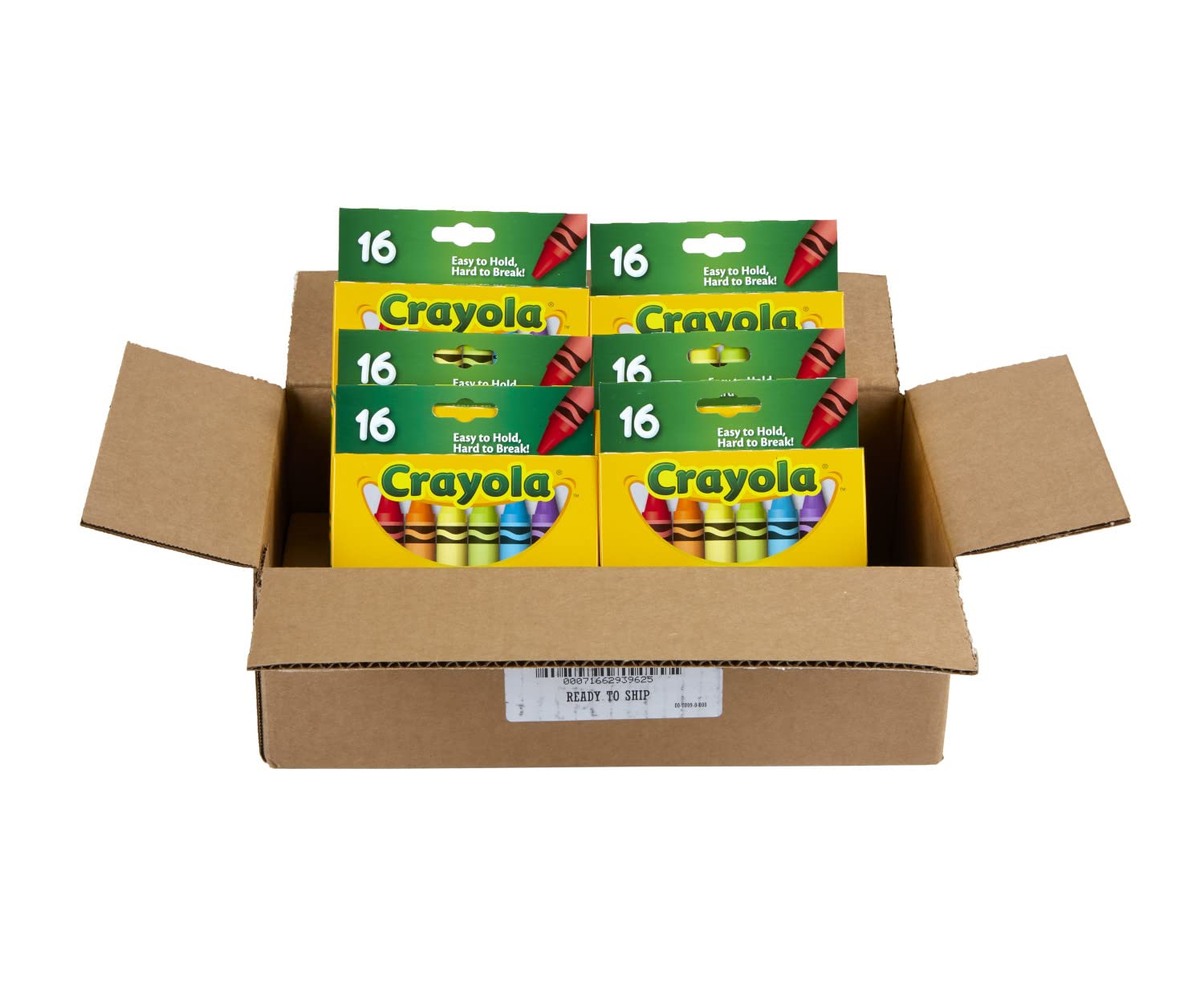 Crayola Jumbo Crayons Bulk, 6 Sets of 16 Large Crayons for Toddlers & Kids, School Supplies, Gifts [Amazon Exclusive]