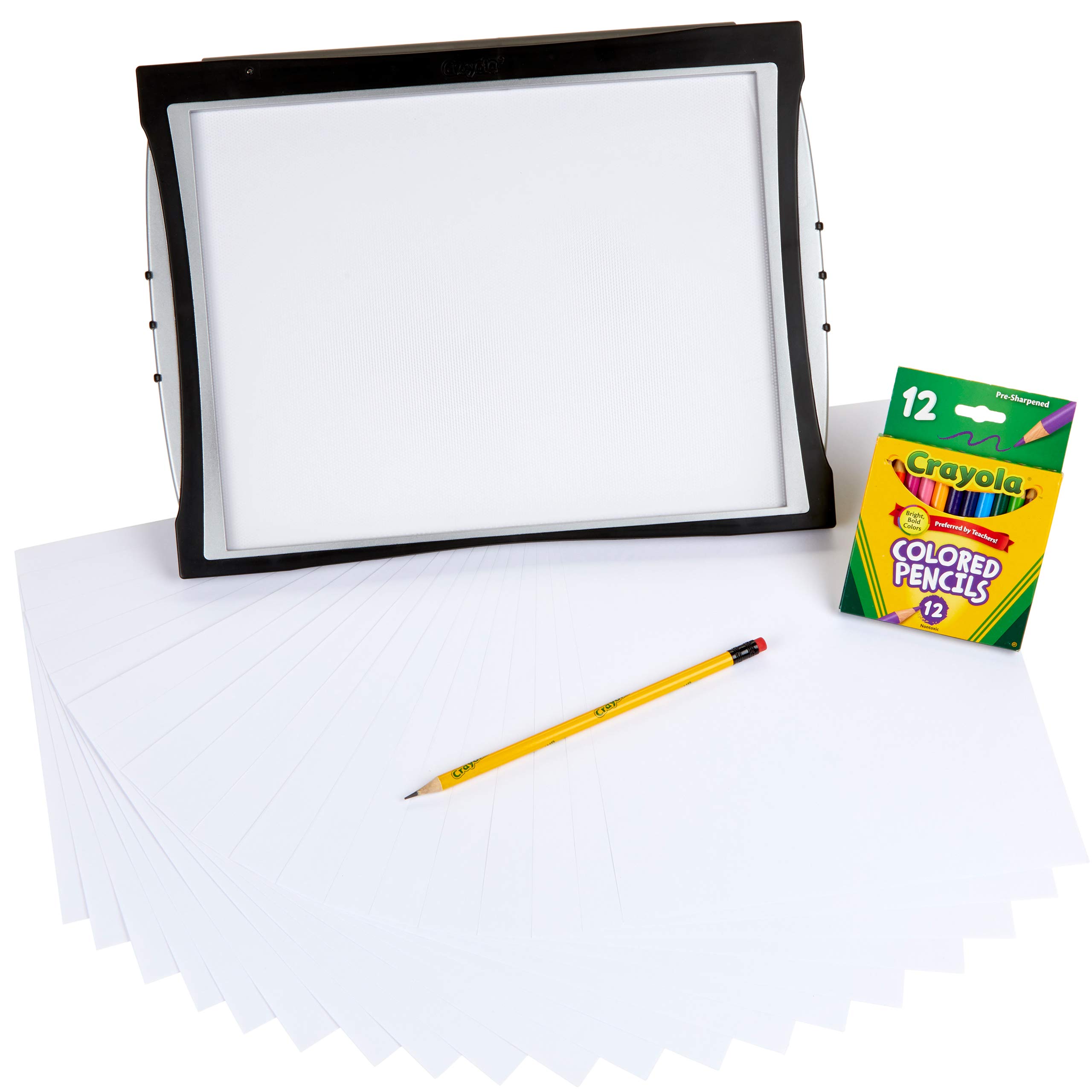 Crayola Light Up Tracing Pad with Night Mode and Colored Pencil Set, Gift, Ages 6, 7, 8, 9, 10 4 Crayola Light Up Tracing Pad with Night Mode and Colored Pencil Set, Gift, Ages 6, 7, 8, 9, 10