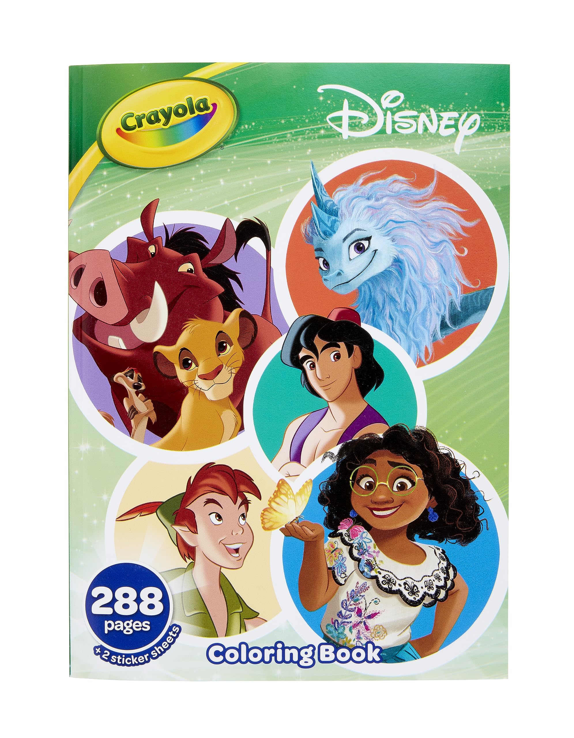 Crayola Coloring Book, Big Book of Disney Animation, 288 Coloring Pages, Gift for Kids, Age 3, 4, 5, 6